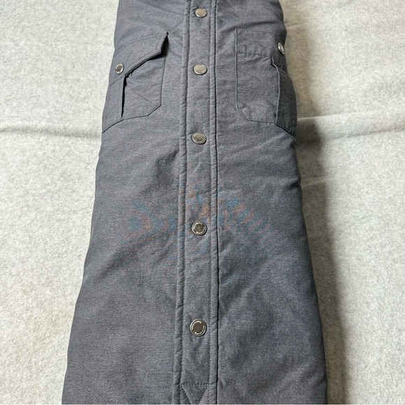 Mountain‎ and Isles Mens Quilted Shirt Jacket Gray Snap Front Shacket Small - Picture 8 of 8
